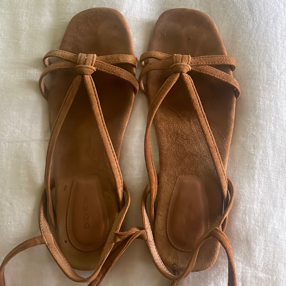 Dôen leather gladiator tie up sandals (9) Doen
